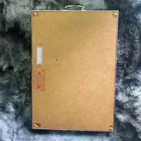 Vintage Rusch foil art serving tray  bakelite handles - Picture 6 of 16